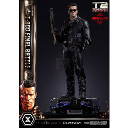 Terminator 2 Museum Masterline Series socha 1/3 T-800 Final Battle Deluxe Bonus Version 75 cm
